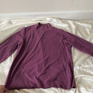 turtleneck burgundy soft